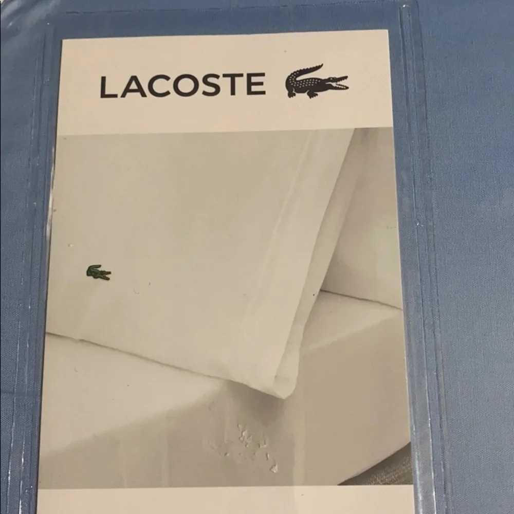 NWT Lacoste blue twin sheet set